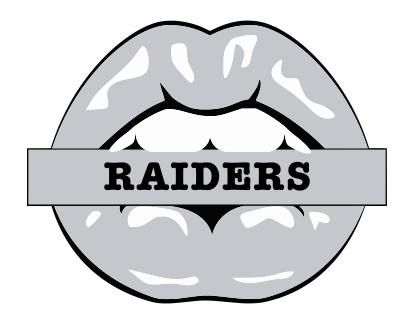 Oakland Raiders Lips Logo iron on paper